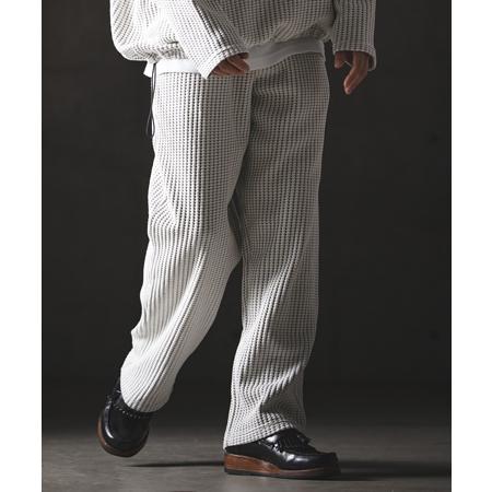 【GLIMCLAP(グリムクラップ)】Big Waffle Wide Straight Pants ワイドストレートパンツ(201-020-gls-cg) | GLIMCLAP | 18