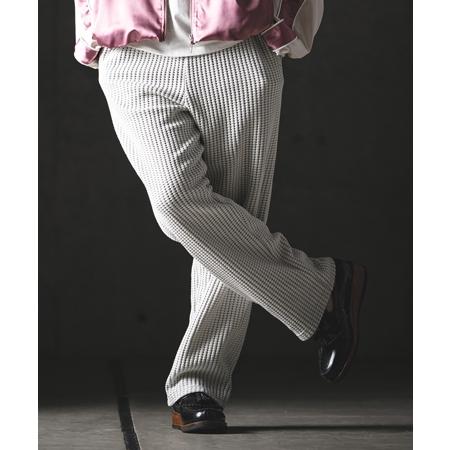 【GLIMCLAP(グリムクラップ)】Big Waffle Wide Straight Pants ワイドストレートパンツ(201-020-gls-cg) | GLIMCLAP | 19