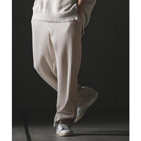 【GLIMCLAP(グリムクラップ)】Big Waffle Wide Straight Pants ワイドストレートパンツ(201-020-gls-cg) | GLIMCLAP | 05