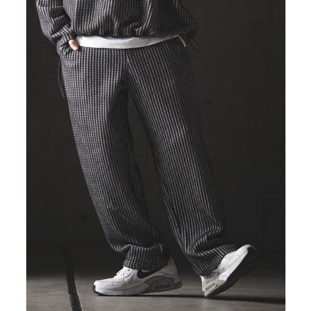 【GLIMCLAP(グリムクラップ)】Big Waffle Wide Straight Pants ワイドストレートパンツ(201-020-gls-cg) | GLIMCLAP | 24