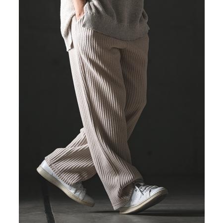 【GLIMCLAP(グリムクラップ)】Big Waffle Wide Straight Pants ワイドストレートパンツ(201-020-gls-cg) | GLIMCLAP | 13