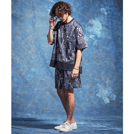 【Jih Nunc(ジーヌンク)】ペイズリー×レオパードパッチワークプリントポンチショートパンツ(JIH-R1187) | Jih Nunc | 08