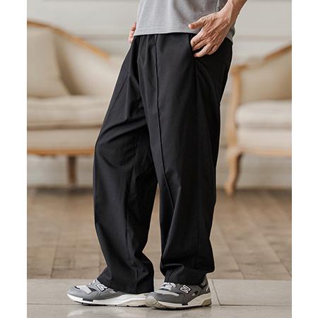 【CAMBIO(カンビオ)】Linen Rayon Wide Straight Pants ワイドストレートパンツ(CAM26SS-022) | CAMBIO