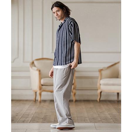 【CAMBIO(カンビオ)】Linen Rayon Wide Straight Pants ワイドストレートパンツ(CAM26SS-022) | CAMBIO | 21