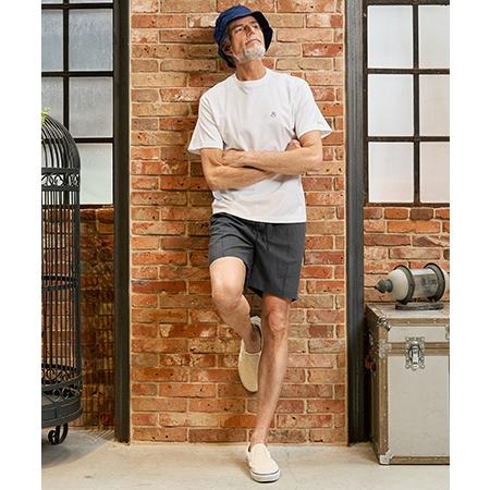 【Maison code 13(メゾンコードサーティーン)】stretch oxford slacks shorts ショートパンツ(M26S-04) | Maison code 13 | 13