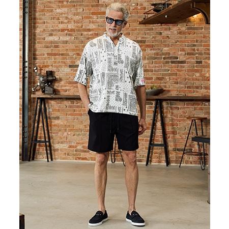 【Maison code 13(メゾンコードサーティーン)】stretch oxford slacks shorts ショートパンツ(M26S-04) | Maison code 13 | 09
