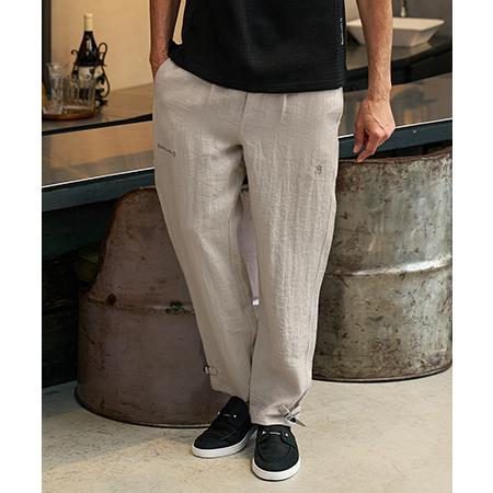 【Maison code 13(メゾンコードサーティーン)】linen like belted pants リネン風パンツ(M26S-12) | Maison code 13