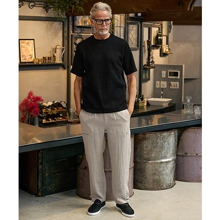 【Maison code 13(メゾンコードサーティーン)】linen like belted pants リネン風パンツ(M26S-12) | Maison code 13 | 13