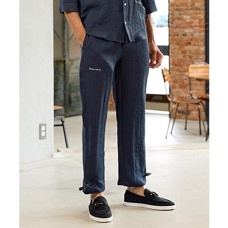 【Maison code 13(メゾンコードサーティーン)】linen like belted pants リネン風パンツ(M26S-12) | Maison code 13 | 03