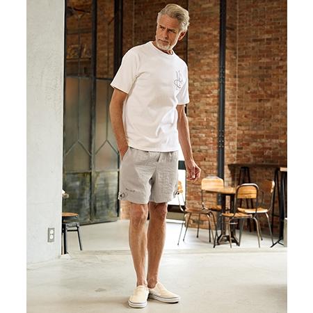 【Maison code 13(メゾンコードサーティーン)】linen like belted shorts リネン風ショートパンツ(M26S-13) | Maison code 13 | 13