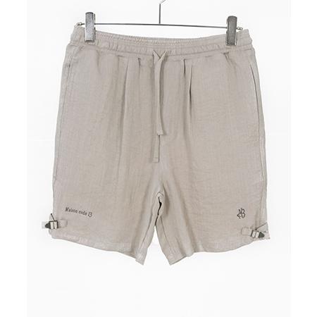 【Maison code 13(メゾンコードサーティーン)】linen like belted shorts リネン風ショートパンツ(M26S-13) | Maison code 13 | 14