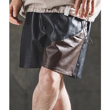 GLIMCLAP 【GLIMCLAP(グリムクラップ)】 Synthetic Leather Shorts