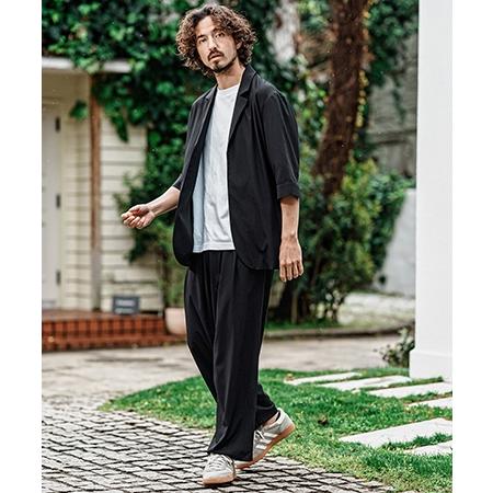 【CAMBIO(カンビオ)】2 way Stretch Mini Ripstop Wide Straight Pants ワイドストレートパンツ(S69526cmb) | CAMBIO | 13