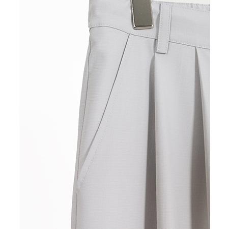 【CAMBIO(カンビオ)】2 way Stretch Mini Ripstop Wide Straight Pants ワイドストレートパンツ(S69526cmb) | CAMBIO | 21