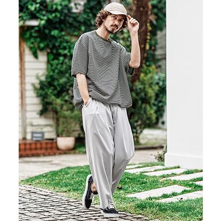 【CAMBIO(カンビオ)】2 way Stretch Mini Ripstop Wide Straight Pants ワイドストレートパンツ(S69526cmb) | CAMBIO | 07