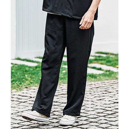 CAMBIO（カンビオ） 【】ストレッチワイドイージーストレートパンツ
