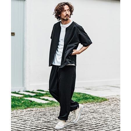 CAMBIO（カンビオ） 【】ストレッチワイドイージーストレートパンツ