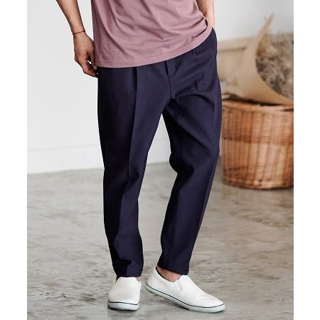 CAMBIO（カンビオ） 【】テーパードライン裾シングルトラウザー(CAPT