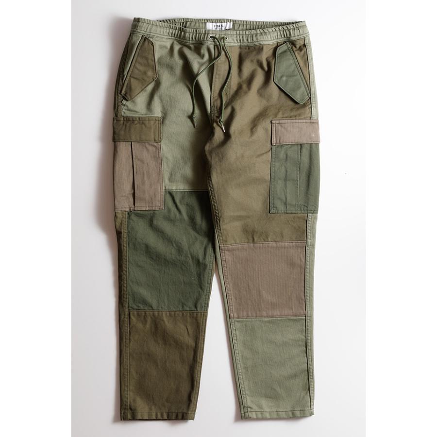 FDMTL(ファンダメンタル)】BORO PATCHWORK CARGO PANTS RINSE カーゴ