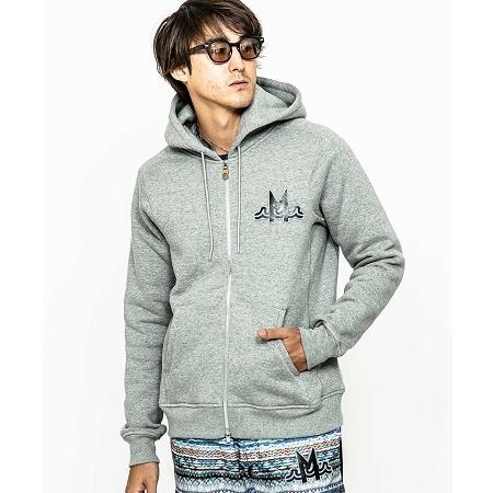 J7370美品 ムータマリン×アカンサス フリーダムスリーブジップアップフーディ ACANTHUS（アカンサス） 【】muta Freedom SleeveZip-up Hooded