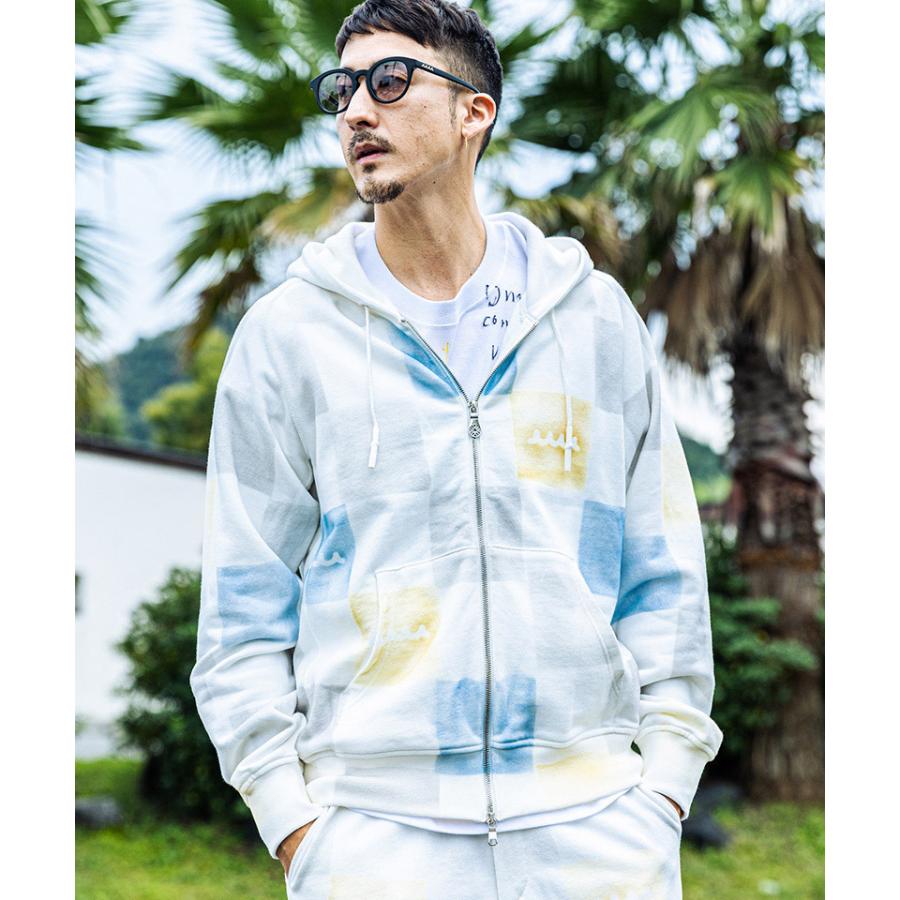 ACANTHUS（アカンサス） 【】muta Block Stencil Freedom SleeveZip-up