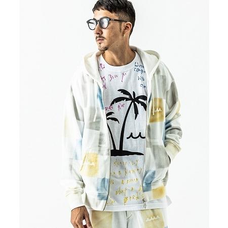 ACANTHUS（アカンサス） 【】muta Block Stencil Freedom SleeveZip-up