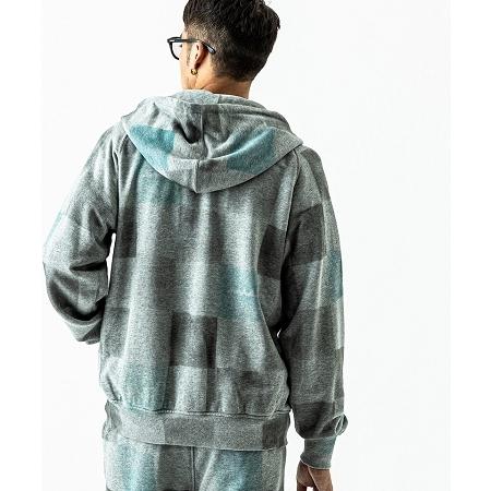ACANTHUS（アカンサス） 【】muta Block Stencil Freedom SleeveZip-up