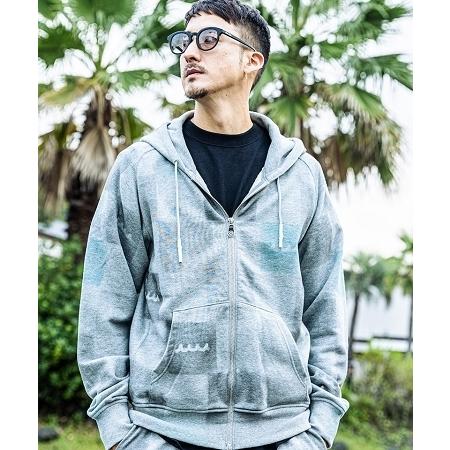 ACANTHUS（アカンサス） 【】muta Block Stencil Freedom SleeveZip-up