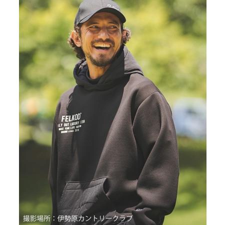 felkodパーカー felkod（フィルコッド） 【】Quilting Mix Cardboard Knit Parka