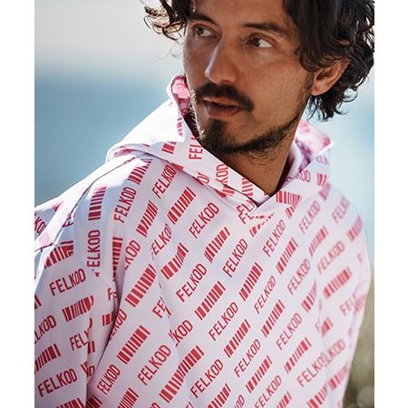 felkodパーカー felkod 【felkod(フィルコッド)】All Over Barcode Logo Parka