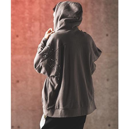【GLIMCLAP(グリムクラップ)】Used processing oversized sweat hoodie パーカー(17-130-gla-ce) | GLIMCLAP | 09