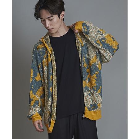 【NO ID.(ノーアイディー)】 アフ゛ストラクトJQニットZIPハ゜ーカ(855010-858K) | NO ID. | 13