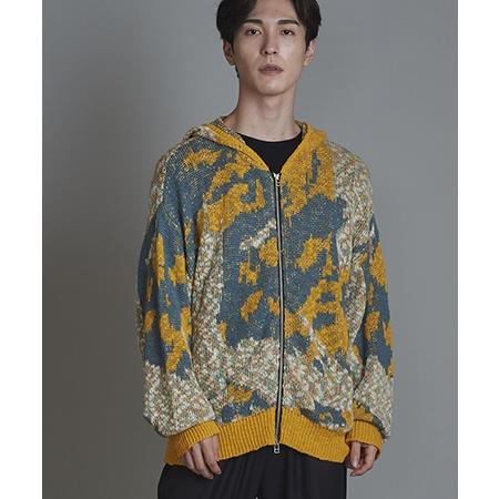 【NO ID.(ノーアイディー)】 アフ゛ストラクトJQニットZIPハ゜ーカ(855010-858K) | NO ID. | 14