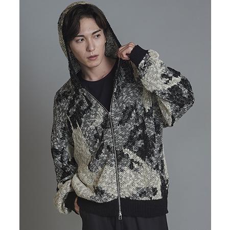 【NO ID.(ノーアイディー)】 アフ゛ストラクトJQニットZIPハ゜ーカ(855010-858K) | NO ID. | 18