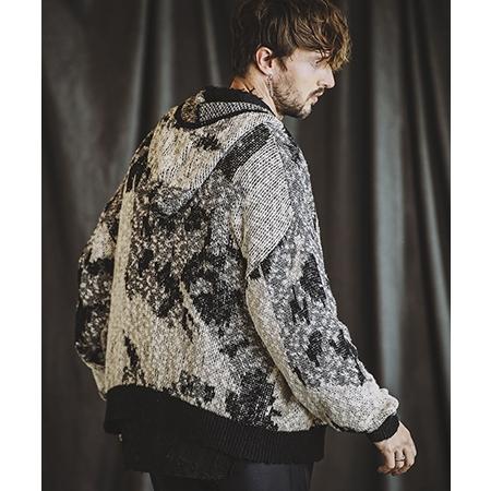 【NO ID.(ノーアイディー)】 アフ゛ストラクトJQニットZIPハ゜ーカ(855010-858K) | NO ID. | 05