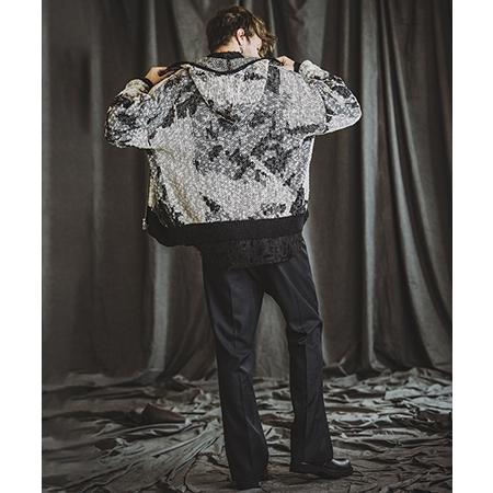 【NO ID.(ノーアイディー)】 アフ゛ストラクトJQニットZIPハ゜ーカ(855010-858K) | NO ID. | 08