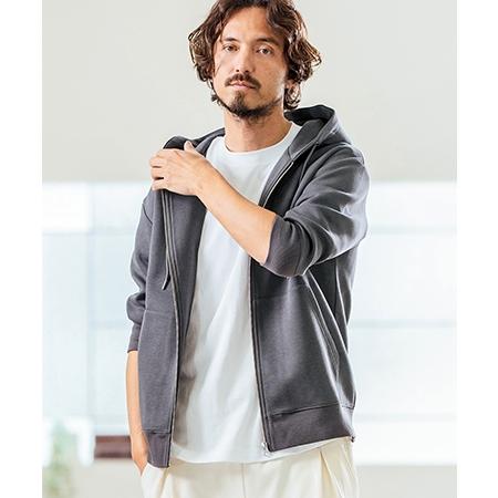 Magine 【Magine(マージン)】 Fraise Stitch 3-4 Sleeve Zip Up Hoodie