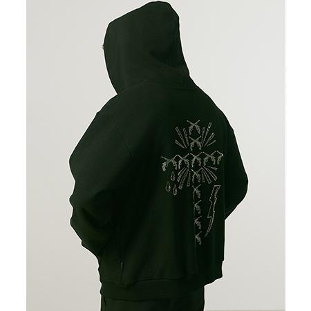 【roarguns(ロアーガンズ)】 CROSS CRY HOODIE パーカー(25FGB-11)の画像