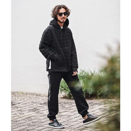 【1minute 1second(ワンミニットワンセカンド)】quilted side zip hoody with heart patch サイドジップパーカー(1M25A120) | 1minute 1second | 15