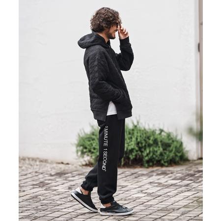 【1minute 1second(ワンミニットワンセカンド)】quilted side zip hoody with heart patch サイドジップパーカー(1M25A120) | 1minute 1second | 17
