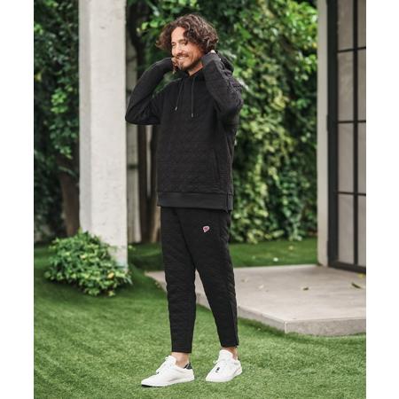 【1minute 1second(ワンミニットワンセカンド)】quilted side zip hoody with heart patch サイドジップパーカー(1M25A120) | 1minute 1second | 18