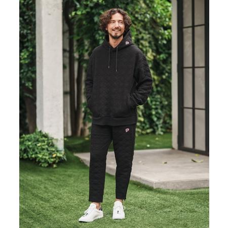 【1minute 1second(ワンミニットワンセカンド)】quilted side zip hoody with heart patch サイドジップパーカー(1M25A120) | 1minute 1second | 19