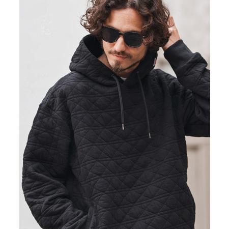 【1minute 1second(ワンミニットワンセカンド)】quilted side zip hoody with heart patch サイドジップパーカー(1M25A120) | 1minute 1second | 03