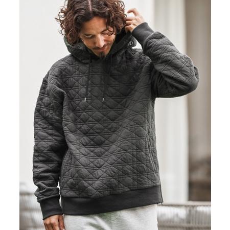【1minute 1second(ワンミニットワンセカンド)】quilted side zip hoody with heart patch サイドジップパーカー(1M25A120) | 1minute 1second | 05