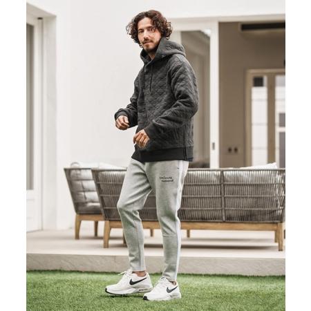【1minute 1second(ワンミニットワンセカンド)】quilted side zip hoody with heart patch サイドジップパーカー(1M25A120) | 1minute 1second | 08