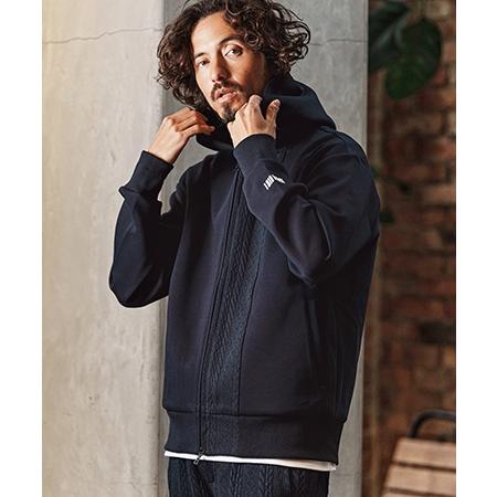 【felkod(フィルコッド)】Cable Knit Like Cardboard Knit Parka パーカー(F26S020) | felkod | 05