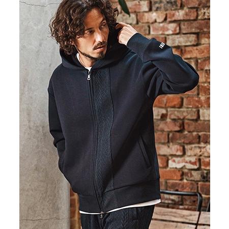 【felkod(フィルコッド)】Cable Knit Like Cardboard Knit Parka パーカー(F26S020) | felkod | 06
