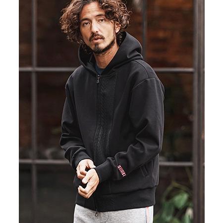 【felkod(フィルコッド)】Cable Knit Like Cardboard Knit Parka パーカー(F26S020) | felkod | 11