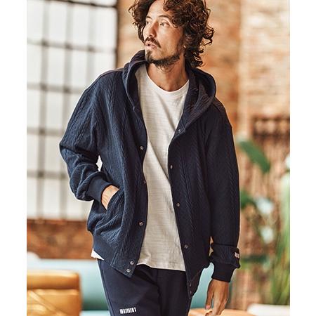 【felkod(フィルコッド)】Cable Knit Like Jacquard Knit sew Parka パーカー(F26S040) | felkod | 13