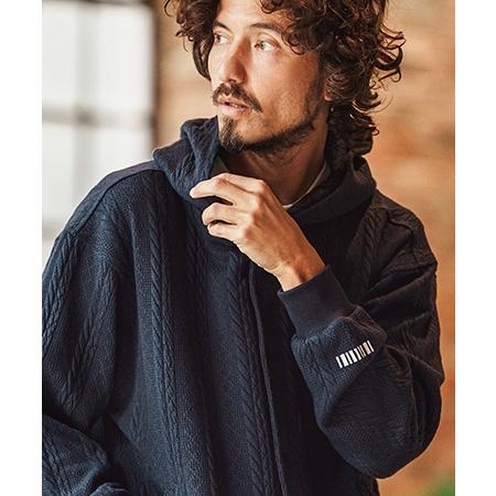 【felkod(フィルコッド)】Cable Knit Like Jacquard Knit sew Parka パーカー(F26S040) | felkod | 14